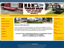 Tablet Screenshot of nandntrailers.com